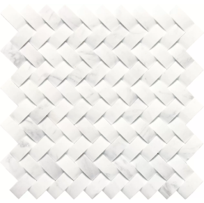 Contempo White Basketweave - stone tile